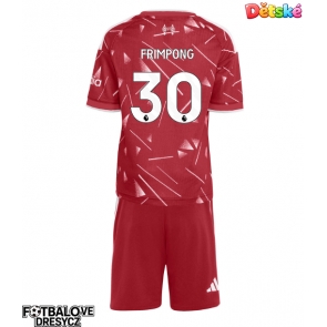 Liverpool Jeremie Frimpong #30 Dětské Domácí dres komplet 2026-27 Krátký Rukáv (+ trenýrky)